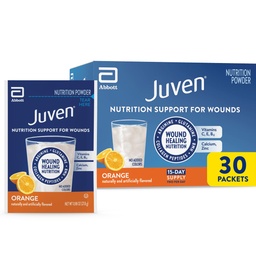 Juven terápiás tápláló ital por Beleértve Collagen peptides, Amino Acids, és HMB sebgyógyító támogatás, narancs, 30 csomagok