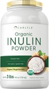 Carlyle Organic Inulin Powder 48oz) 124; Prebiotikus fiber Jeruzsálemből Articsóka 124; Vegán, Vegetáriánus, Non-GMO & Gluten Free Supplement