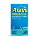 Alever Pain Reliever & Fever Reducer Liquid Gels, Naproxen Nátrium-, Fájdalom Relief, 80 Count
