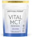 Prémium ízesítetlen MCT olaj por Keto Electrolytes- Kreamer kávé, tea, és Shakespeare - Tartalmazza a 15x Bioelérhető króm pikolinát, C10 és C8 MCT olaj származó kókuszdió - 120 Gram