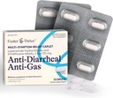 Foster & Thrive Loperamid Hidroklorid és szimetikon Anti- Hasmenés Anti- Gáz Multi- Szinkron Relief, 48 Caplet, Hasmenés kezelése, Gáz, puffadás, görcsök és nyomás, 12 Kapszula (4-es csomag)
