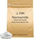 Tiszta eredeti összetevők Niacinamide 4oz Flush- Free, glutén- Free