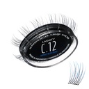 Lashify Curl 12mm Gossamer Eyelash Extensions Újratölti az Ombre Blue, Easy DIY Fals pillák természetes megjelenés