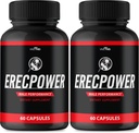 Erecpower for Men Capsules - Erecpower Pills Advanced Formula - Maximális erő, ErecPower for Men Supplement Erec Power 60 kapszula, Erec Power Vitamin Pills Vélemények (2 csomag)