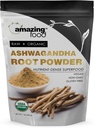 Amazing Food Ashwagandha Root Agute 124; 1 Lb Powder Avage 124; USDA Certified Organized Supplement 124; Vegan Avage 124; Non-GMO Avage 124; Gluten Free Avage 124; Made in USA