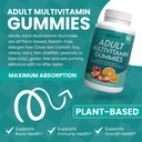 Plant- alapú multivitamin-gombák, napi multivitaminok férfiaknak és nőknek A, C, D, E, B3, B- 6, B- 12, Biotin, inozit, Non-GMO, Gluten Free, 60 Count (30 napos ellátás)