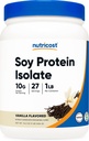Nutricost Soy Protein izolátum por, 1 LB Vanilla - 10 gramm fehérje Per Serving, Vegan, GMo- mentes & glutén mentes