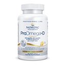 Nordic Naturals ProOmega-D, Lemon Flavor - 60 Soft Gels - 1280 mg Omega3 + 1000 NE D3 - High- Potency Fish Oil - EPA & DHA - Brain, Eye, Heart, & Immune Health - Non-GMO - 30 Servings