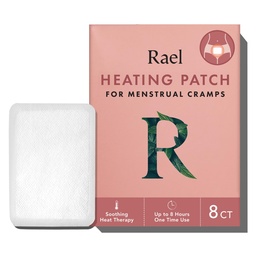 Rael Herbal Fűtés foltok, időszak görcsök megkönnyebbülés, hőterápia, Ultra Thin Design, On The Go Size, minden bőrtípus (8 gróf)