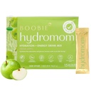 Boobie Hydromom Superfood Electrolyte Drink Mix, Green Apple) 124; Frissítés Energy & Hydration Boost Mamas draft 124; On- The- & Travel Essentials for terhességi, Szoptatás, & Beyond, 15 csomag