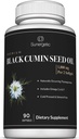 Sunerpensive Premium Black Cumin Seed Oil Softgels - 1000 mg Black Seed Oil Per Serving - Non GMO Cold Pressed Nigella Sativa - Tartalmazza Thymokinone & Omega 's - 90 Softgels