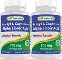 A legjobb természetes acetil-L-karnitin és Alfa Lipoic Acid 750 mg 120 kapszula (120 db 2-es csomag)