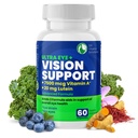 DR VITAMIN Solutions Vision Support Eye Vitamins for Macular Health, 124; Lutein, Cink, A-vitamin & Bilberry, 124; Areds 2 Formula for Red & Dry Eyes, Sight Care (1 üveg, 60 kapszula)