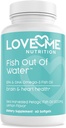 Fish Oil Omega 3 Supplement – Burpless & unterstützt Herzgesundheit (60 Portionen) - EPA & DHA Omega-3 Fettsäuren Gehirn, Auge, Haut und Gelenke Gesundheit – Natürliche, Fischöl Kapseln