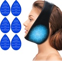 ZNÖCUETÖD Weisheit Teeth Ice Pack Face Head Wrap für Weisheit Teeth Entfernung Zahnschmerzen Schmerzen Schmerzen Schmerzen Schmerz Relief, TMJ, Jaw Eis für Gesichtsoralchirurgie, Zahnimplantat mit 6 wiederverwendbaren Hot Cold Gel Packs