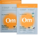 Om Master Blend Vegan fehérje por, vanília, 21g növényi fehérje - szerves gomba kiegészítés 10 Gomba Complex, Ashwagandha, BCAA és B12-vitamin - egyetlen szerve (10 gróf)