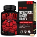 ONL Red Wolf tesztoszteron booster for men - Ultimate Men 's Supplement for High Potency Endurance, Energy & Strength - Testoszteron Supplement for men - w / Tongkat Ali Male Enhancement - 30 Ct