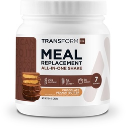 TransformHQ Meal csere Shake Powder 7 szervái (csokoládé mogyoróvaj) - glutén mentes, nem GMO