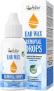 Organic Ear Wax Removal Drop for Clugged Ears - Natural Ear Wax Cleaner Oil for Kid, Felnőtt, Baby - Earvix Removal Liquid Remedy for Unclugging Ears, Earache Relief, Hear Health (Made in USA)