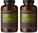 Elemek Lysine Complex C-vitamin Immune Health Support, Vegetáriánus, 65 Servings, 195 Count (csomagolás május Vary) (csomag 2)
