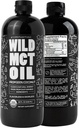 Wild MCT Oil Organic Coconut - 32 fl oz - 100% természetes kókusz - Flavorless & Odorless C10 / C8 MCT Olaj energia & kognitív támogatás - Keto-Friendly - Tökéletes kávé, Shakes & receptek