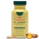 Semaine Super Powered Prebiotic + probiotic for Women, Hatékony 3- in1 Multi- Action Formule to Nourish Gut Health, Soothe IBS, Support Bloat Relief & Immunity Boost, Clinically- Studed (60 ct)