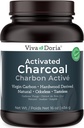 Viva Doria Virgin Actived Charcoin Powder, Hardwood Derived, Food Grade, 16 Oz (1 font)