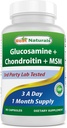 Best Naturals, Glucosamine Chondroitin MSM kiegészítők, 2600 mg / szerving, 90 kapszula (90 darab (1-es csomag))