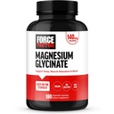 Force Factor Magnézium Glicinate, Magnézium kiegészítés nők és férfiak számára, hogy támogassák az alvást, izomrelaxáció, és Mood, Easy on The Gyomor, Vegan, 3 hónapos ellátás, 180 kapszula