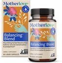 Anyaszeretet Egyensúlyozó Keverék (60 folyadék kupak) Gyógynövény kiegészítés időszak & Post partum Hormonal Health - Non-GMO, Organic Herbs, Vegan, Kosher