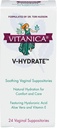 Vitanica V- Hydrate, Hyaluronic Acid Vaginal Supposences for Comfort and Vaginal Hydration with Aloe Vera and Vitamin E, Hormone- Free & Drug- Free, Vegan, 2 hónapos ellátás, 24 Count