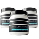 (3- Pack) Amino Collagen C - Collagen Powder (180 Scoops) - Marine Collagen Peptides + Hyaluronic Acid. Sugar nélkül. Nem szag. Nem GMO. USA a haj, bőr, körmök, ízületek, & Gut Health.