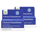 Terry Natural Clinical Glutathione - Antioxidáns magas abszorpcióhoz - Diétás kiegészítés L- Glutathione - Vegan Supplement to Support Cell Health - 60 Lassú olvadék tabletta (2-es csomag)