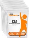 BulkSupplements.com Konjugált linolsav por - CLA kiegészítés, tápanyag kiegészítés - glutén mentes, 2 g per szerving, 1 kg (2,2 kg) (5-ös csomag)
