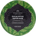 Svasthya Body & Mind Eucalyptus Vapor Rub - Opens Nasal Passages & Moisturizes The Skin, Cough, Stuffy Orose & Contestion Relief, Olive Oil, Beeswax, Lavender, Rosemary - Made in The USA, 2oz