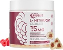 L-Methylfolat 15mg Gummie für Erwachsene, Zucker freie Gummie helfen, Energie zu verbessern, Gehirnfunktion - Active Folic Acid & Vitamin B12 Supplement für Immununterstützung, Non-GMO, Glutenfrei