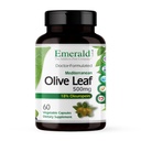 EMERALD LABS Mediterranean Olive Leaf 500mg - gluténmentes, Vegan Olive Leaf kivonat - Támogatja a bőr, Immun & Heart Health - 60 növényi kapszula (legfeljebb 60- napos ellátmány)