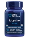 Life Extension L- Lysine, 620 mg, esszenciális aminosav egészséges nitrogén egyensúly, kalcium-metabolizmus, stressz válasz & More, gluténmentes, nem-GMO, vegetáriánus, 100 kapszula