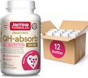 Jarrow Formulas QH- Absorb, 100 mg, Ubikinol Dietary Supplement for Healthy Cardiovascularis Function, 120 Softgels, 120 Day Supply, 12 Packs