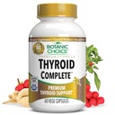 Botanic Choice Thyroid Complete - Support Now with Ashwagandha, Schisandra Chinensis, Jód- for Thyroid Energy, Hair, Nail Health, Heart Health Support, Hormon Support (60 Vege Caps)