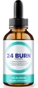 24 Égési súlycsökkenés cseppek, All-Natural Liquid Formula, Prémium tápanyag keverék, hogy támogassa az aktív életmód energia, és fitness, hivatalos 24Burn Gotas Vélemények (30 Servings)