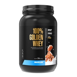 Maxler 100% Golden Whey Protein - 24 g fehérje per serving - Premium Whey Protein Powder for Pre Post Workout - Fast- Absorbing Whey koncentrátum, izolátum és hidrolizátum keverék - Sózott karamell 2 lb