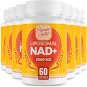 2000 MG NAD kiegészítés, Liposzómás NAD + magas abszorpcióval, hatékonyabb, mint a nikotinamid Ribozid, Pure & Plus boosting kiegészítés, öregedés védelem, Metabolizmus & Cellular, 480 softgel