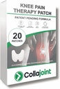 Térd fájdalom enyhítő tapasz - Hydrogel for Mobility & Comfort with Collagen & Glucosamine - Low Odor, 20 Count