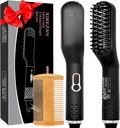 Szakáll Straightener for men, Premium Fűtött Szakáll Brush w / Anti-Scald Feature, Szakáll Straightening Comb, Egyedi Atyák nap születésnapi ajándékok férfiak számára Ő apa fiú karácsonyi Stocking Stuffers