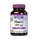 Bluebonnet Niacin 100 mg B3-vitamin Nikotinsav - Szív-egészségügyi támogatás nők és férfiak számára * - Non-GMO, Vegan, Kosher, Gluten- Free, Soy- Free, Dairy- Free Flush Niacin kiegészítés - 90 növényi kapszula
