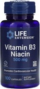 Élethosszabbítás B3-vitamin Niacin, 500 milligramm, 100 kapszula