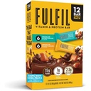 FULFIL fehérje Snack Bars, 6 csokoládé Mogyoró és karamell & 6 csokoládé Sózott karamell, 15 g fehérje, kamrai Staples, 12 gróf