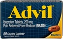 Advil fájdalom enyhítő / láz csökkentő 200 mg bevont tabletta 50 ea (6-os csomag)