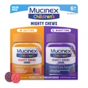 Mucinex Gyermek Mighty Chews Kids Cough Medicine Daytime and Nighttime Value Pack, Easy to Dose Cough Suppressant for Kids with Dextromethorphan, Mixed Berry Flavor, 32 Gyógyszeres rágótabletta